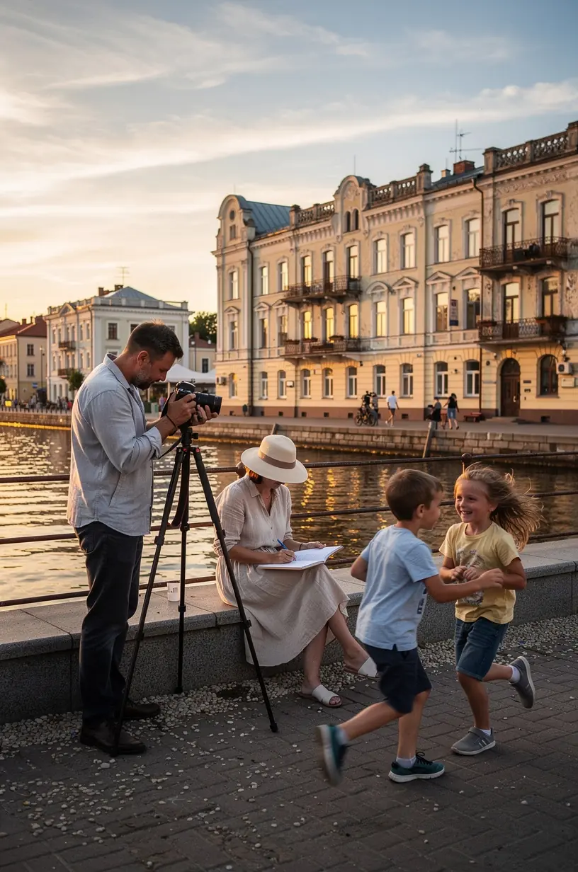 Vēsturiskā Cēsu pilsētas centra ielas ar viduslaiku arhitektūras pieminekļiem un bruģakmens bruģi